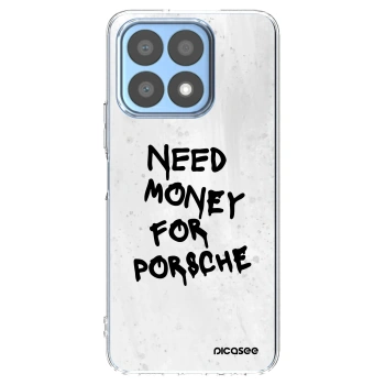 Picasee Honor X8a Hülle - Transparentes Silikon - White Dollar
