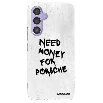 Picasee Samsung Galaxy A54 5G A546B Hülle - Transparentes Silikon - White Dollar
