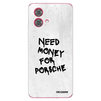 Picasee Motorola Moto G84 5G Hülle - Transparentes Silikon - White Dollar