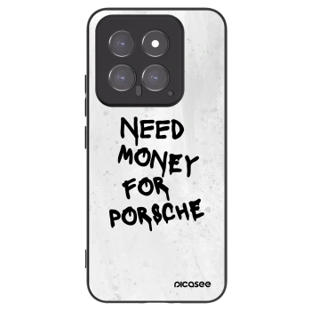 Picasee Xiaomi 14 Hülle - Schwarzes Silikon - White Dollar