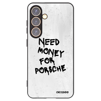 Picasee Samsung Galaxy S24 S921B 5G Hülle - Schwarzes Silikon - White Dollar