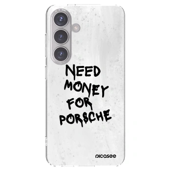 Picasee Samsung Galaxy S24 S921B 5G Hülle - Transparentes Silikon - White Dollar