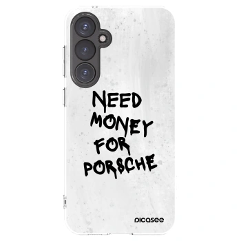 Picasee Samsung Galaxy S23 FE S711B Hülle - Transparentes Silikon - White Dollar
