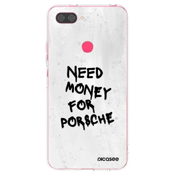 Picasee Xiaomi Mi 8 Lite Hülle - Transparentes Silikon - White Dollar
