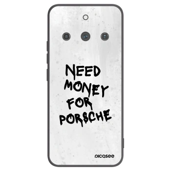 Picasee Realme 11 Pro+ Hülle - Schwarzes Silikon - White Dollar