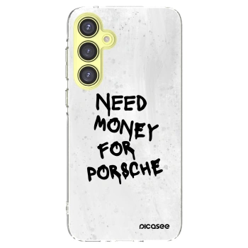 Picasee Samsung Galaxy A35 5G A356B Hülle - Transparentes Silikon - White Dollar