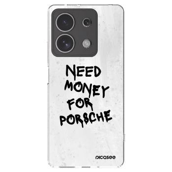 Picasee Xiaomi Redmi Note 13 4G Hülle - Transparentes Silikon - White Dollar