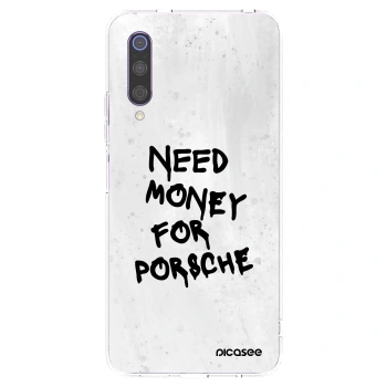 Picasee Xiaomi Mi 9 Hülle - Transparentes Silikon - White Dollar