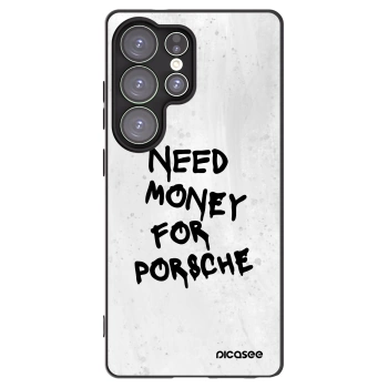 Picasee Samsung Galaxy S25 Ultra 5G Hülle - Schwarzes Silikon - White Dollar