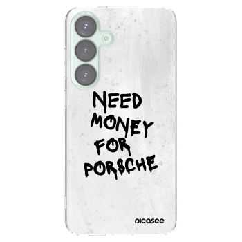 Picasee Samsung Galaxy S25+ 5G Hülle - Transparentes Silikon - White Dollar