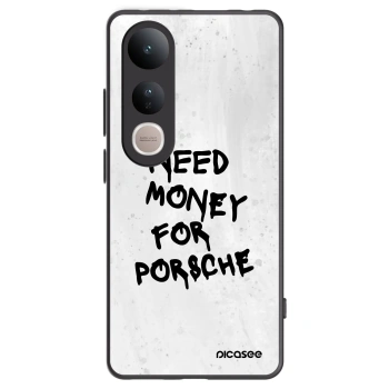 Picasee Vivo V50 Lite 5G Hülle - Schwarzes Silikon - White Dollar
