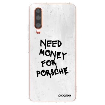Picasee Huawei P30 Hülle - Transparentes Silikon - White Dollar