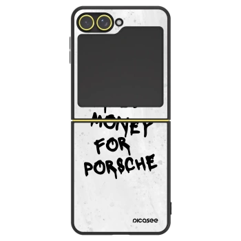Hülle für Samsung Galaxy Z Flip5 5G - White Dollar