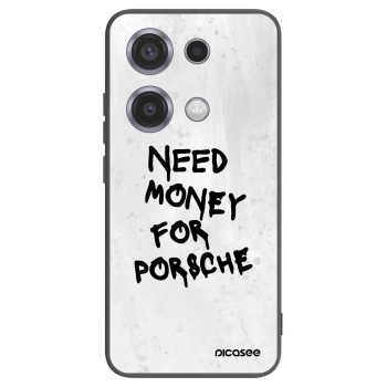 Picasee Xiaomi Redmi Note 14S Hülle - Schwarzes Silikon - White Dollar