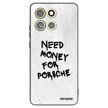 Picasee Motorola Moto G86 5G Hülle - Schwarzes Silikon - White Dollar