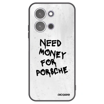 Picasee Xiaomi Redmi 15C 5G Hülle - Schwarzes Silikon - White Dollar