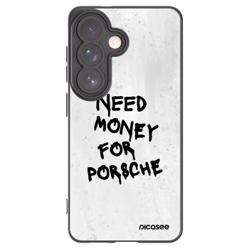 Picasee Samsung Galaxy S26 Hülle - Schwarzes Silikon - White Dollar