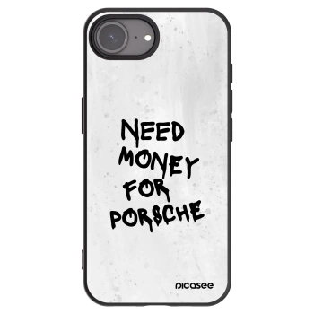 Picasee Apple iPhone 17e Hülle - Schwarzes Silikon - White Dollar