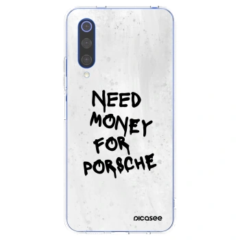 Picasee Xiaomi Mi 9 SE Hülle - Transparentes Silikon - White Dollar