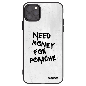 Picasee Apple iPhone 11 Pro Max Hülle - Schwarzes Silikon - White Dollar