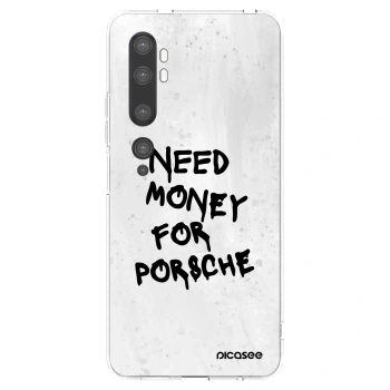 Picasee Xiaomi Mi Note 10 (Pro) Hülle - Transparentes Silikon - White Dollar