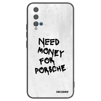 Picasee Huawei Nova 5T Hülle - Schwarzes Silikon - White Dollar