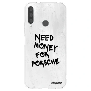 Picasee Huawei P40 Lite E Hülle - Transparentes Silikon - White Dollar