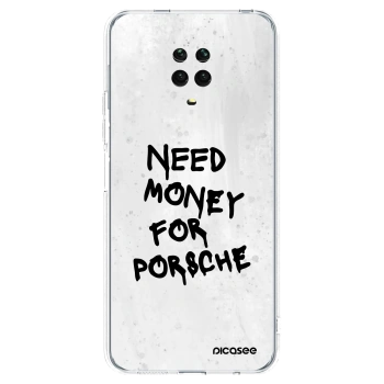 Picasee Xiaomi Redmi Note 9 Pro Hülle - Transparentes Silikon - White Dollar