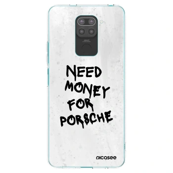Picasee Xiaomi Redmi Note 9 Hülle - Schwarzes Silikon - White Dollar