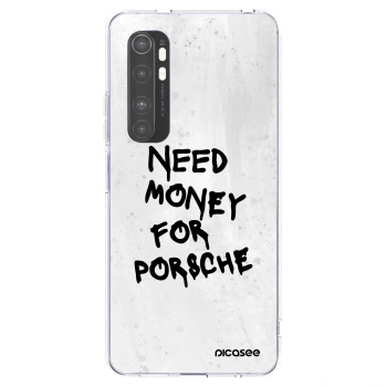 Picasee Xiaomi Mi Note 10 Lite Hülle - Transparentes Silikon - White Dollar