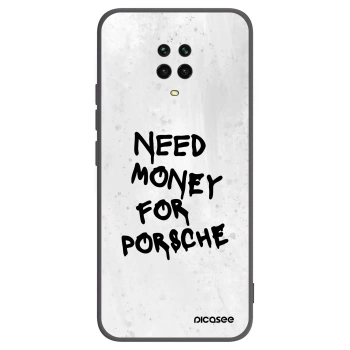 Picasee Xiaomi Redmi Note 9S Hülle - Schwarzes Silikon - White Dollar