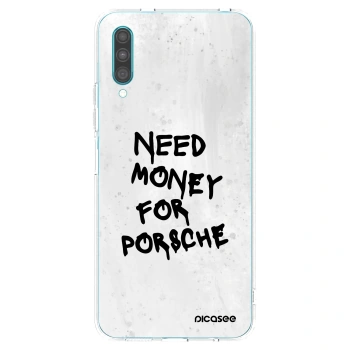 Picasee Samsung Galaxy A30s A307F Hülle - Transparentes Silikon - White Dollar