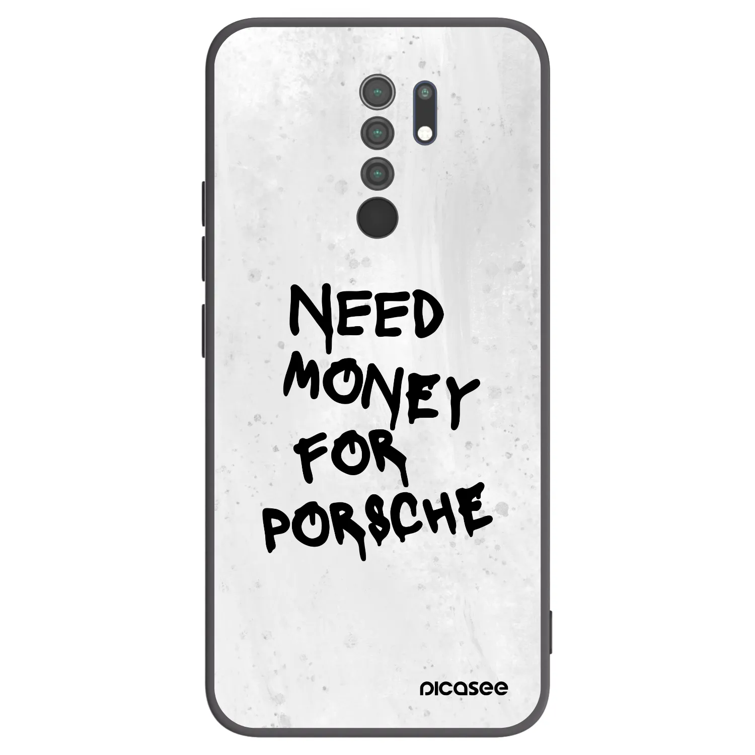 Picasee Xiaomi Redmi 9 Hülle - Schwarzes Silikon - White Dollar