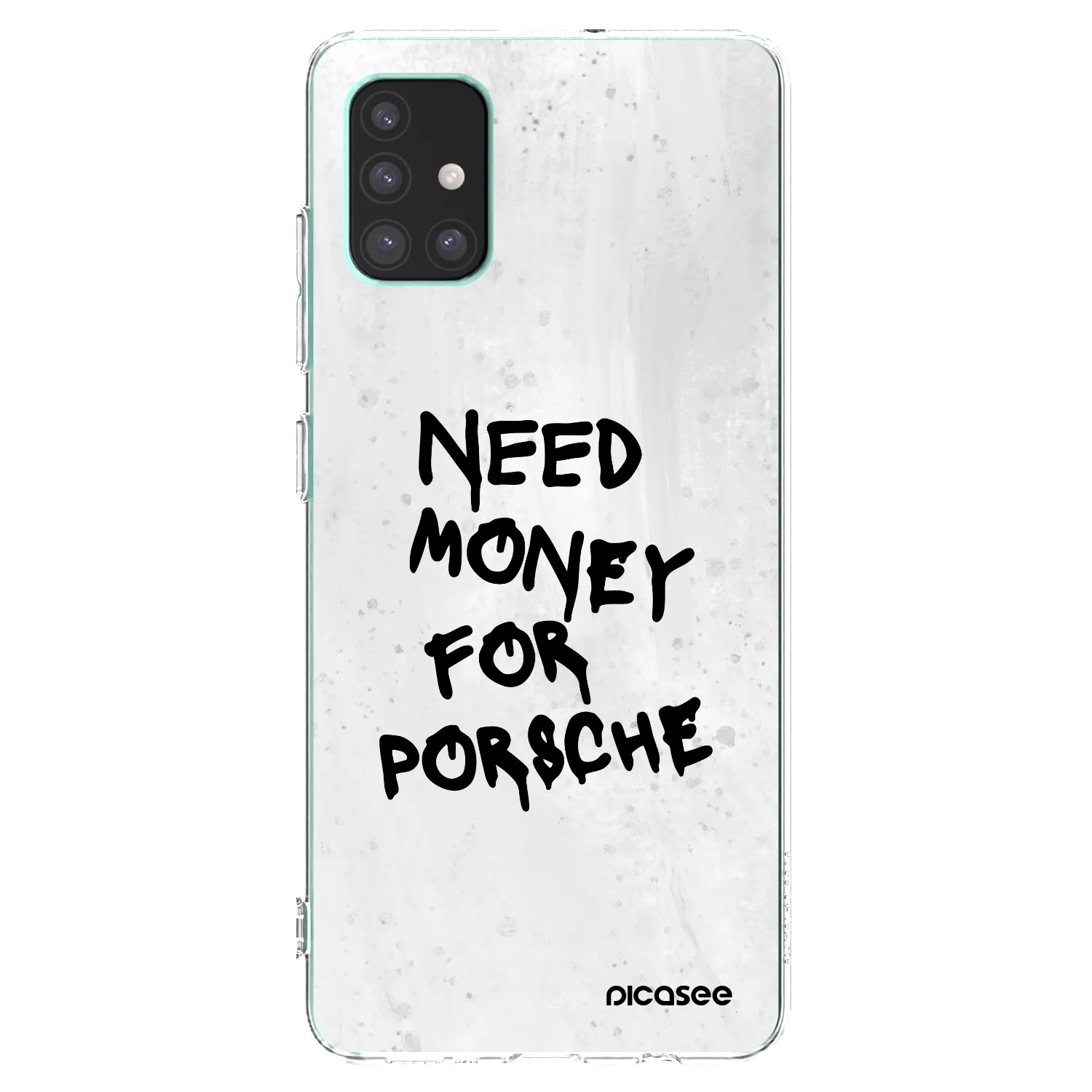 Picasee Samsung Galaxy M51 M515F Hülle - Transparentes Silikon - White Dollar
