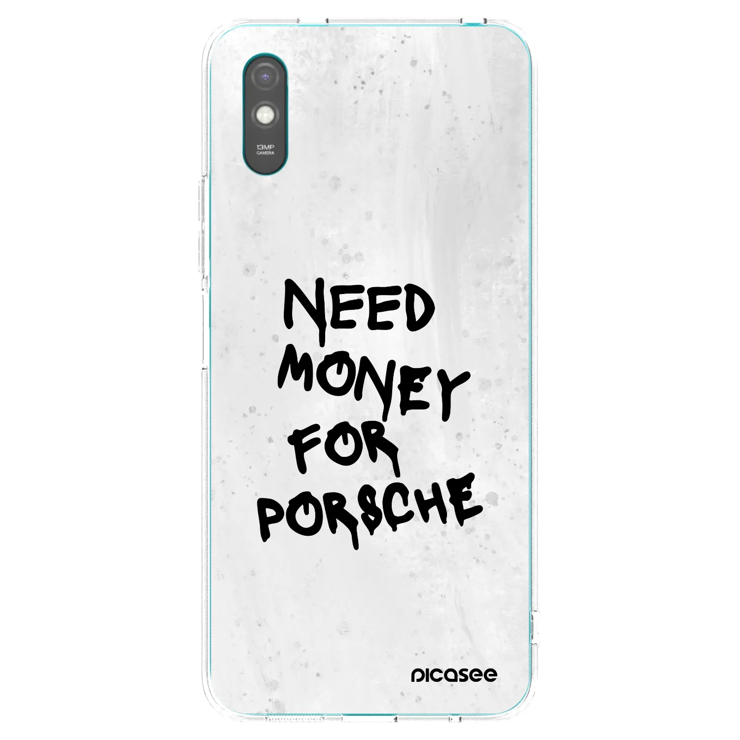 Picasee Xiaomi Redmi 9AT Hülle - Transparentes Silikon - White Dollar