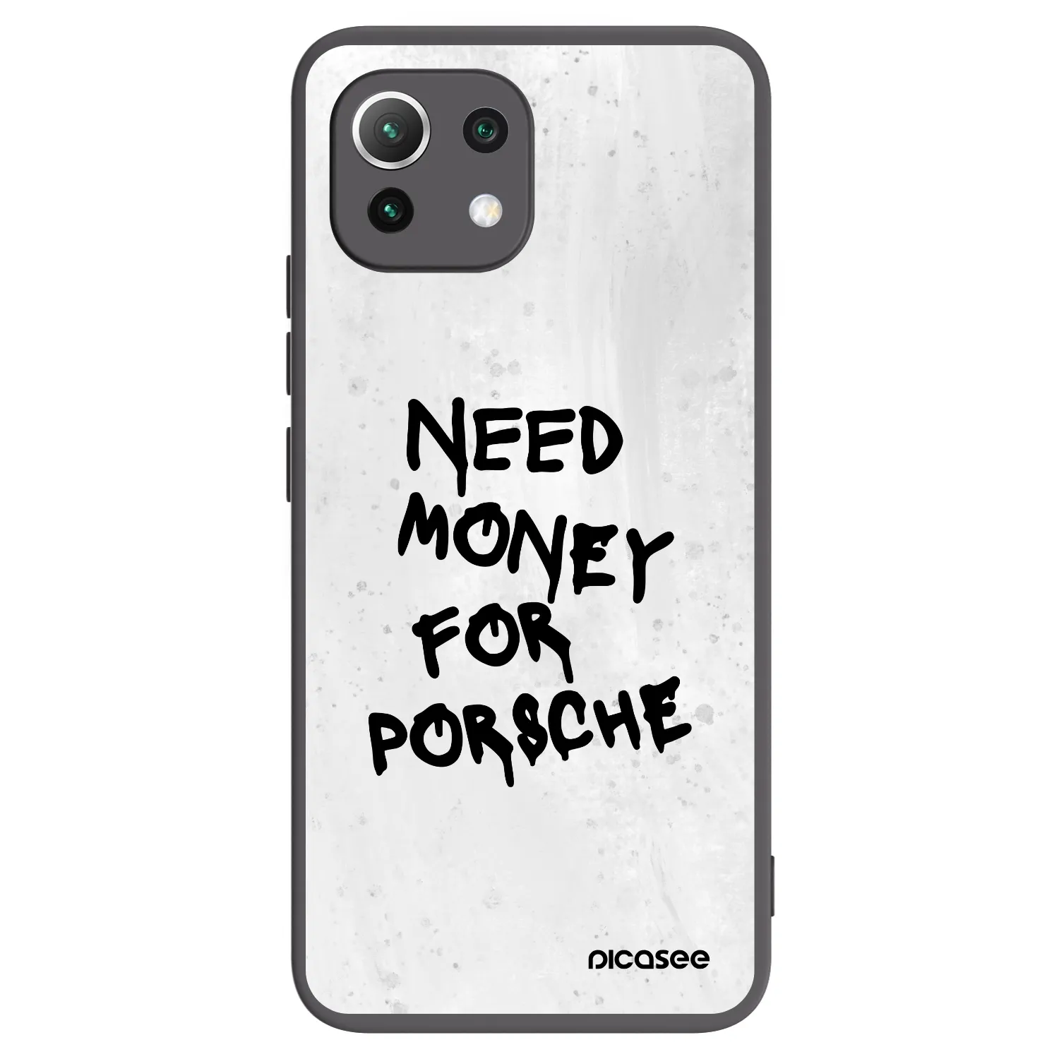 Picasee Xiaomi Mi 11 Lite Hülle - Schwarzes Silikon - White Dollar