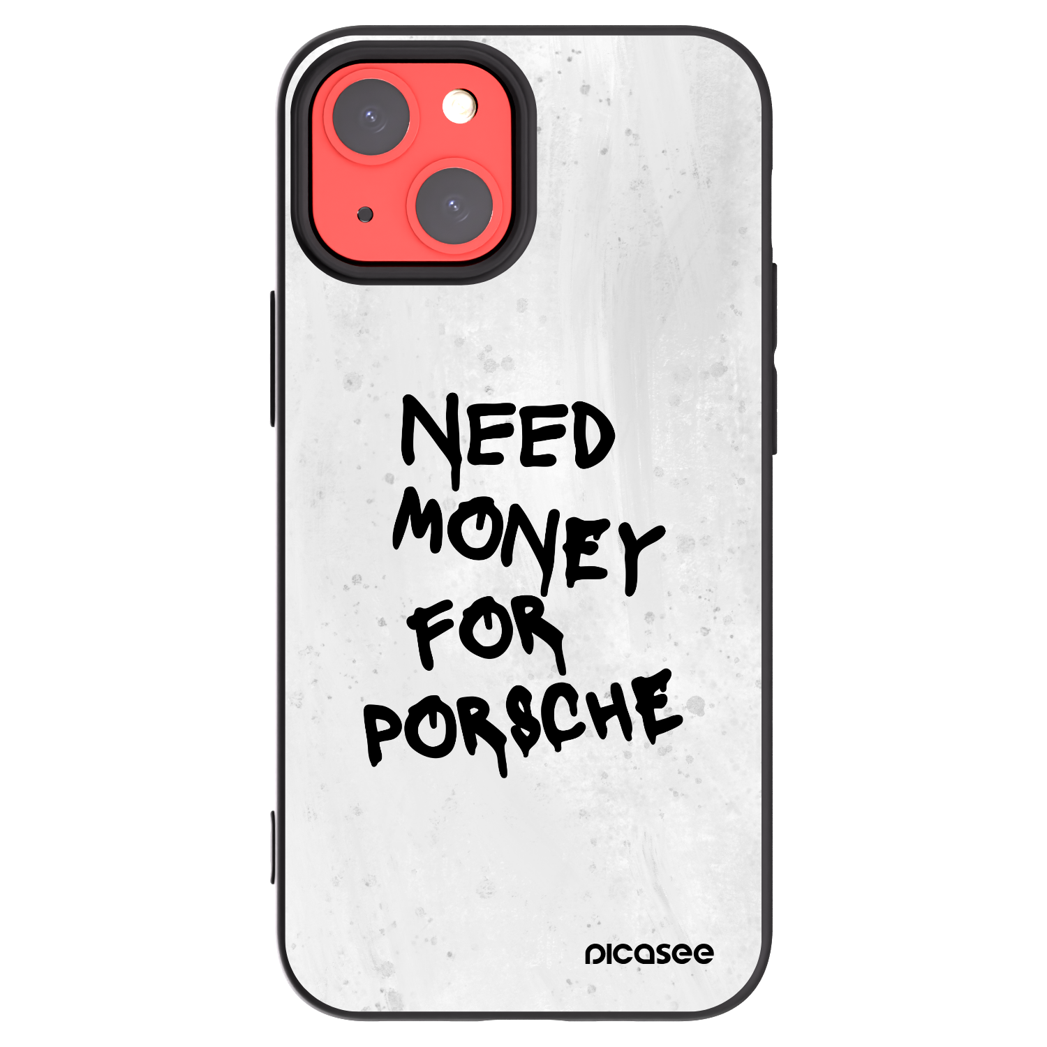 Picasee Apple iPhone 13 mini Hülle - Schwarzes Silikon - White Dollar