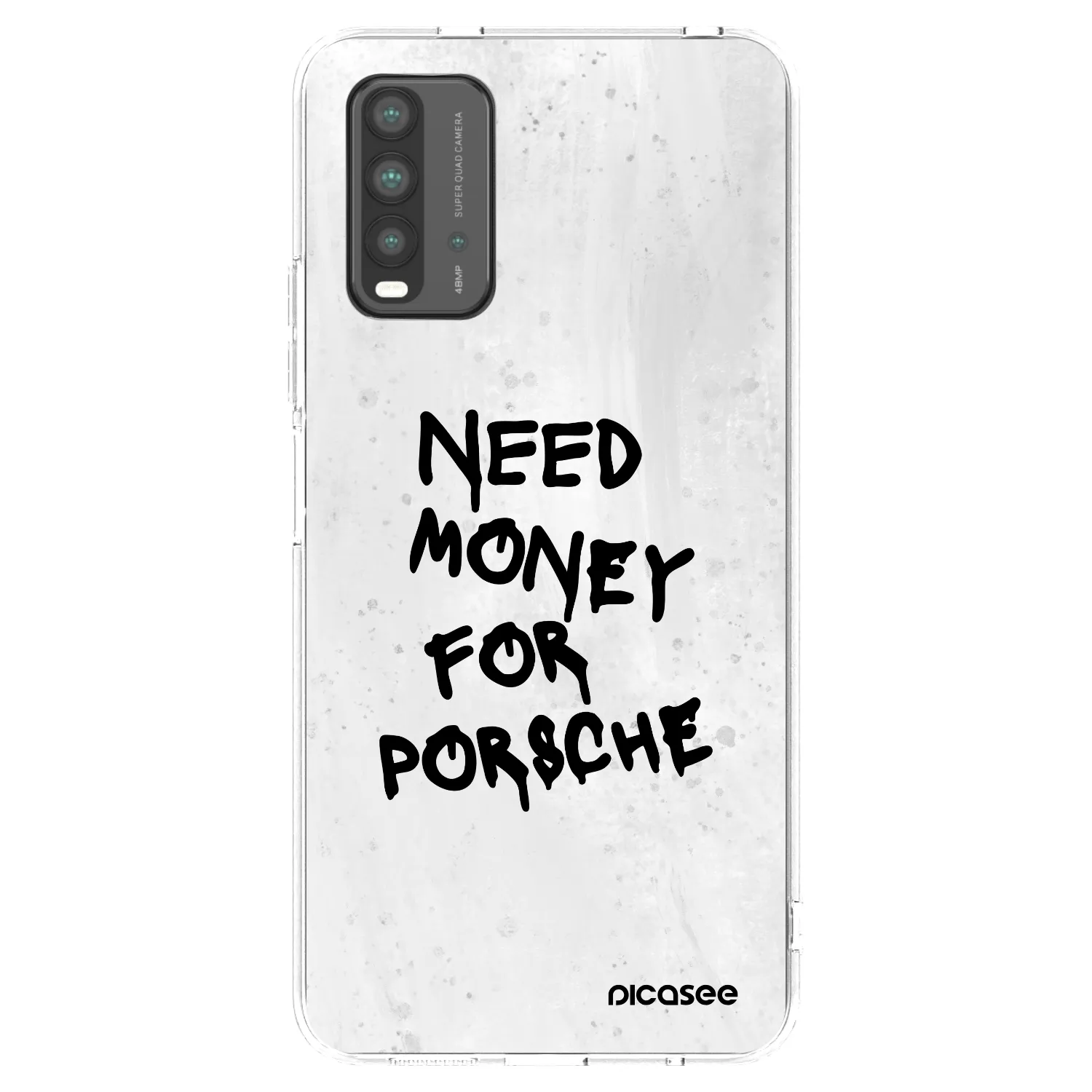 Picasee Xiaomi Redmi 9T Hülle - Schwarzes Silikon - White Dollar