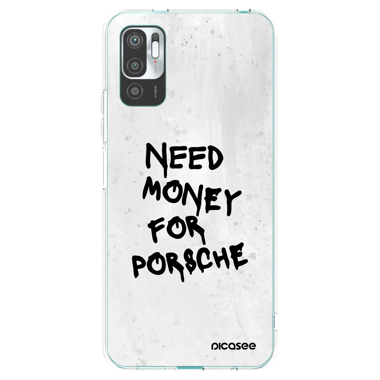 Picasee Xiaomi Redmi Note 10 5G Hülle - Transparentes Silikon - White Dollar