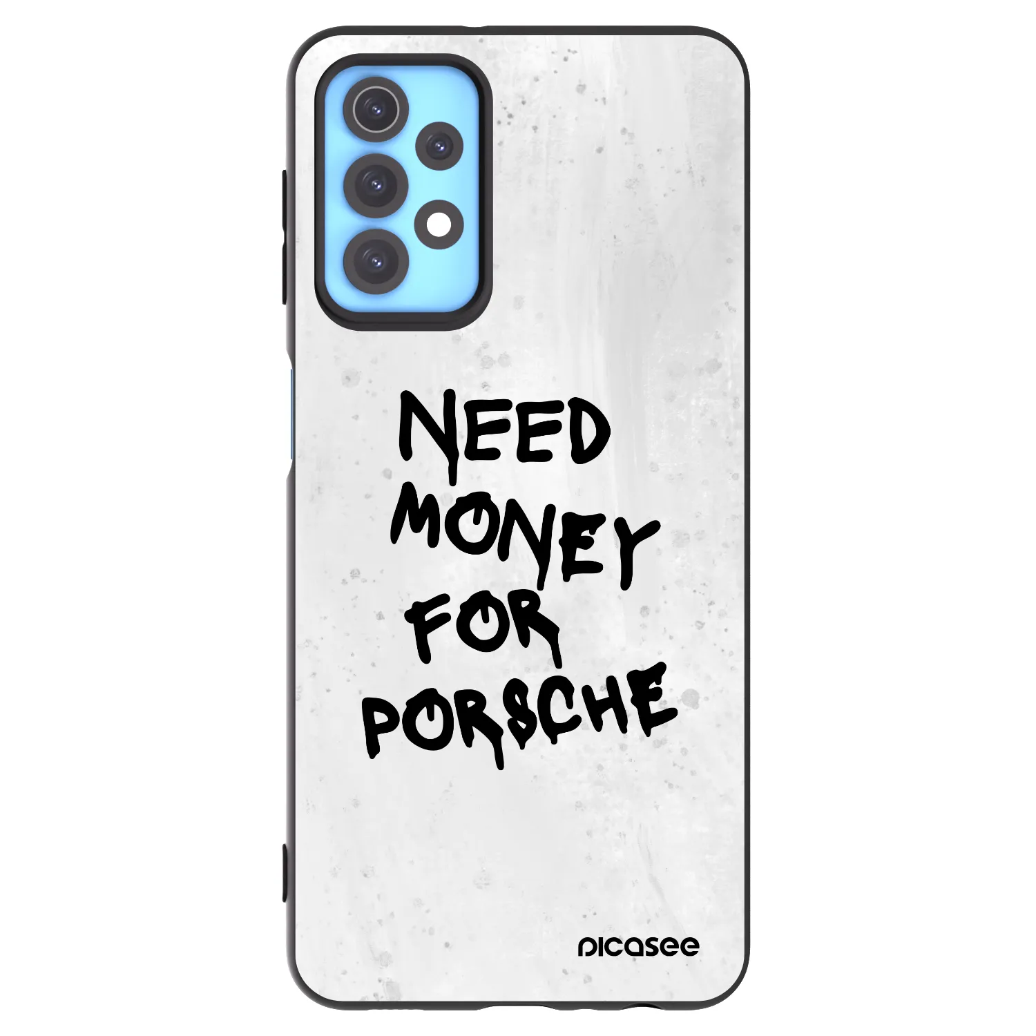Picasee Samsung Galaxy A32 4G SM-A325F Hülle - Schwarzes Silikon - White Dollar