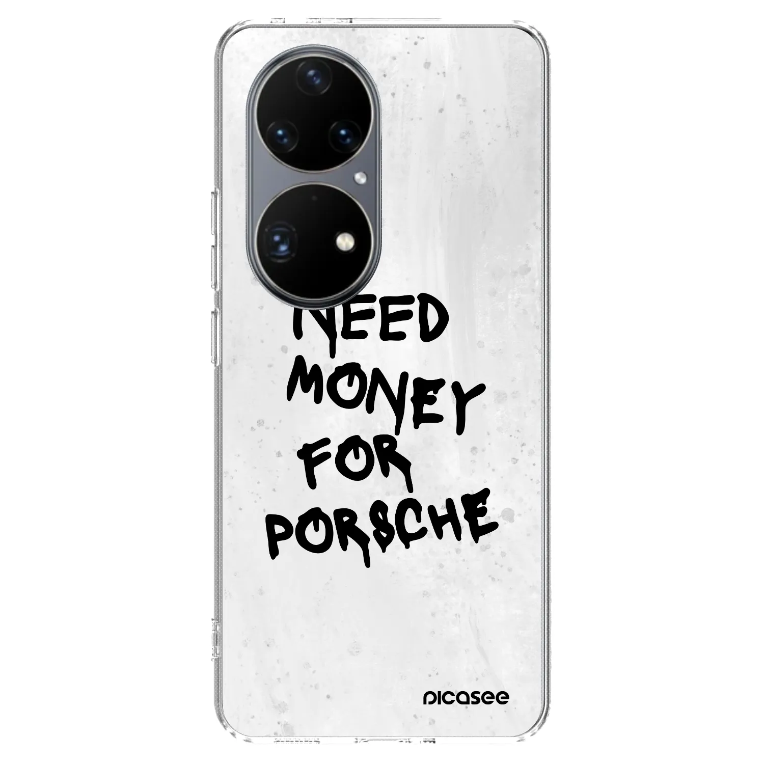 Picasee Huawei P50 Hülle - Transparentes Silikon - White Dollar