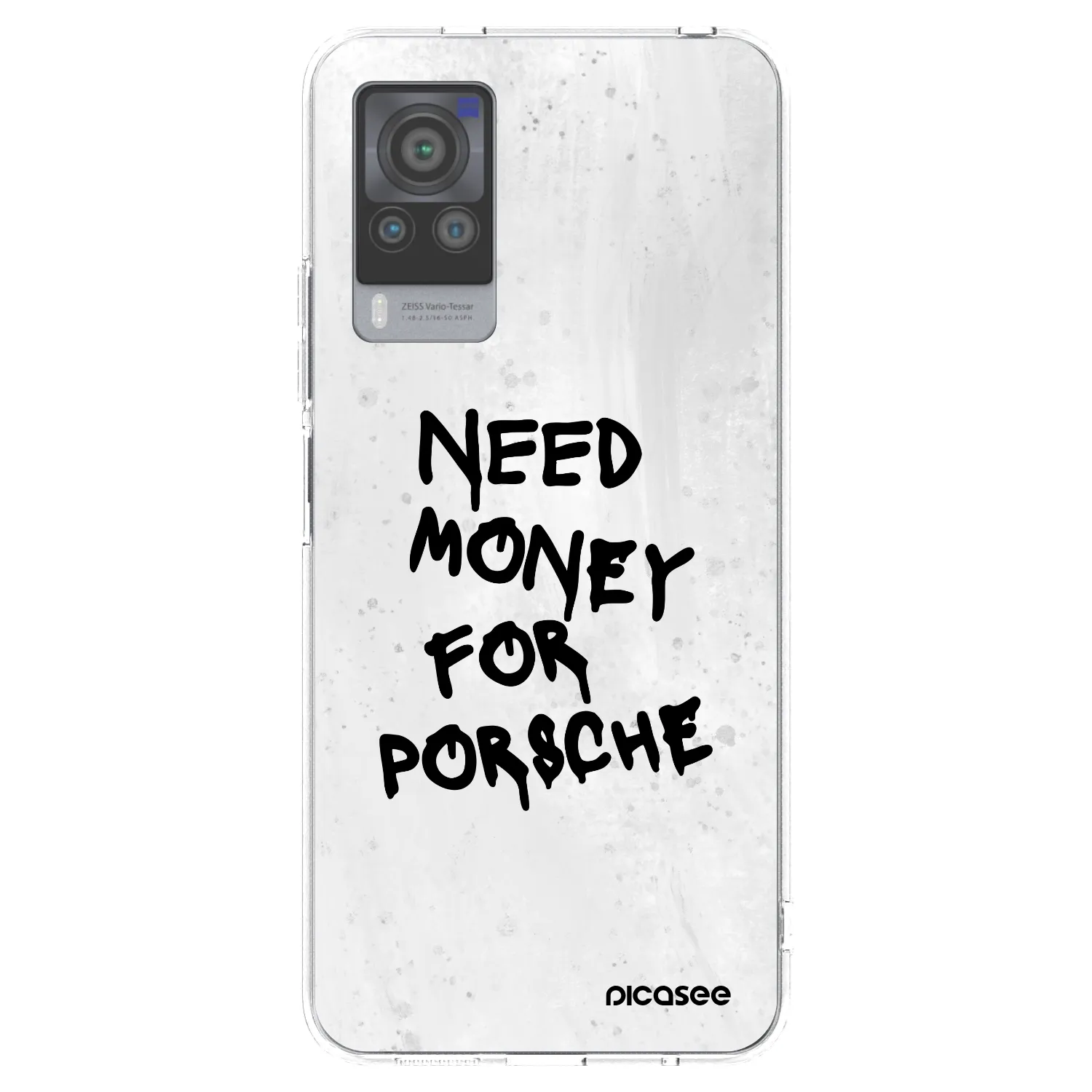 Picasee Vivo X60 Pro 5G Hülle - Transparentes Silikon - White Dollar