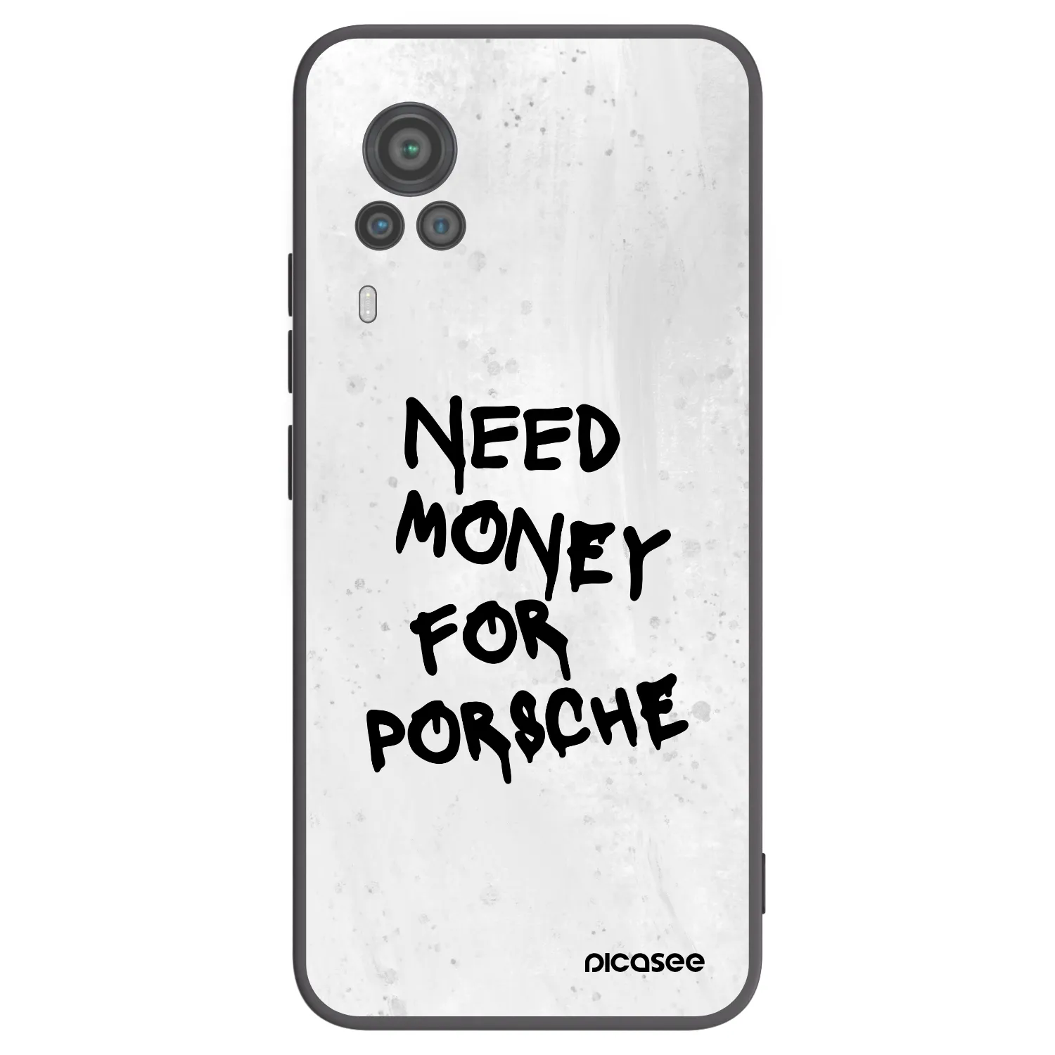 Picasee Vivo X60 Pro 5G Hülle - Schwarzes Silikon - White Dollar