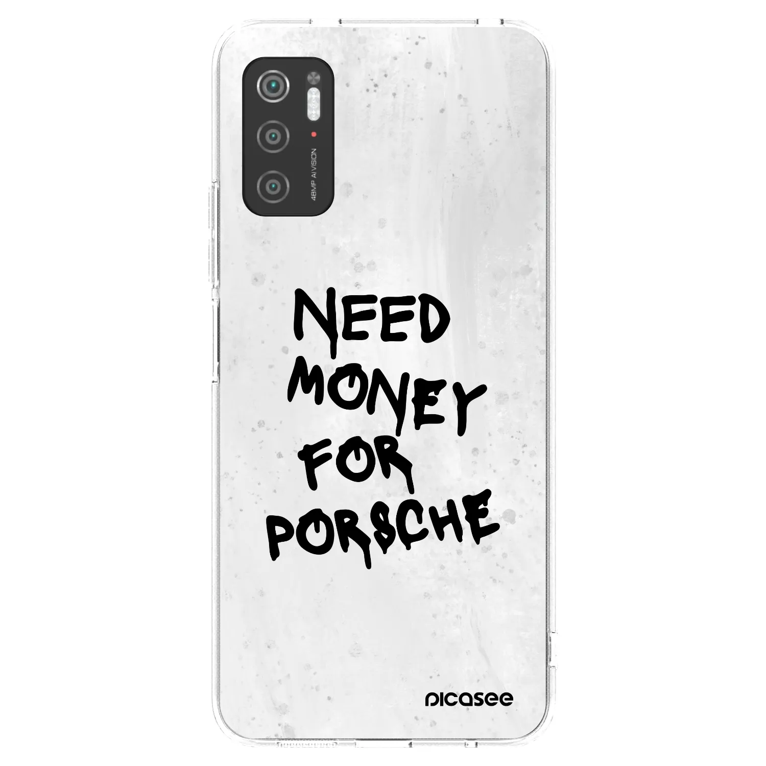 Picasee Xiaomi Poco M3 Pro 5G Hülle - Transparentes Silikon - White Dollar
