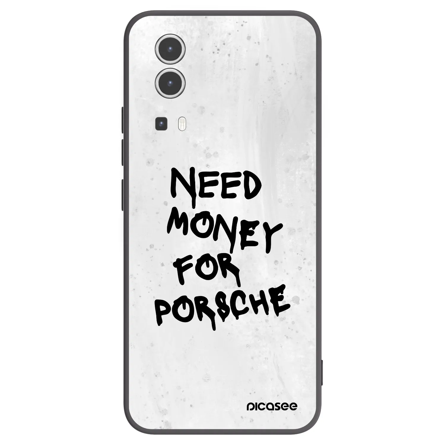 Picasee Vivo Y72 5G Hülle - Schwarzes Silikon - White Dollar