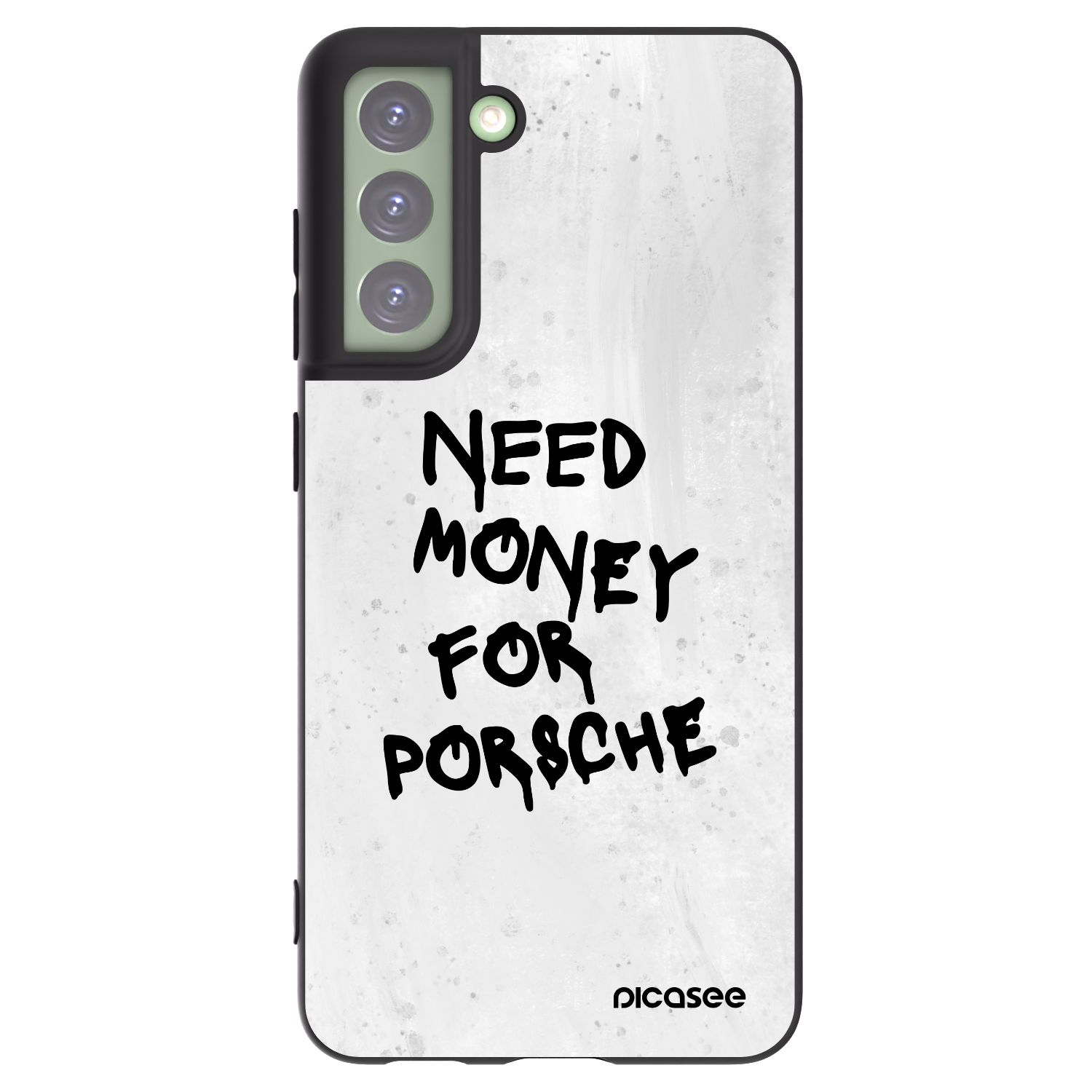 Picasee Samsung Galaxy S21 FE 5G Hülle - Schwarzes Silikon - White Dollar