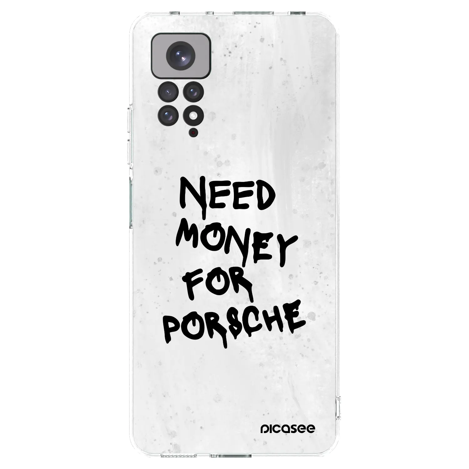Picasee Xiaomi Redmi Note 11 Hülle - Transparentes Silikon - White Dollar