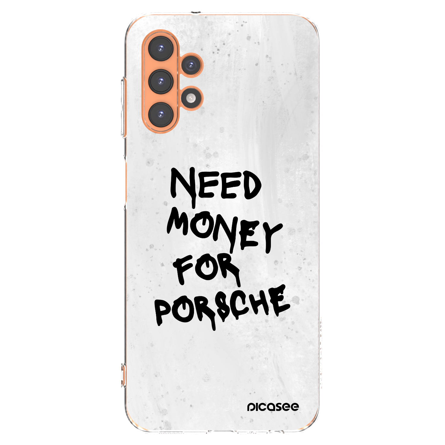 Picasee Samsung Galaxy A13 4G A135 Hülle - Transparentes Silikon - White Dollar