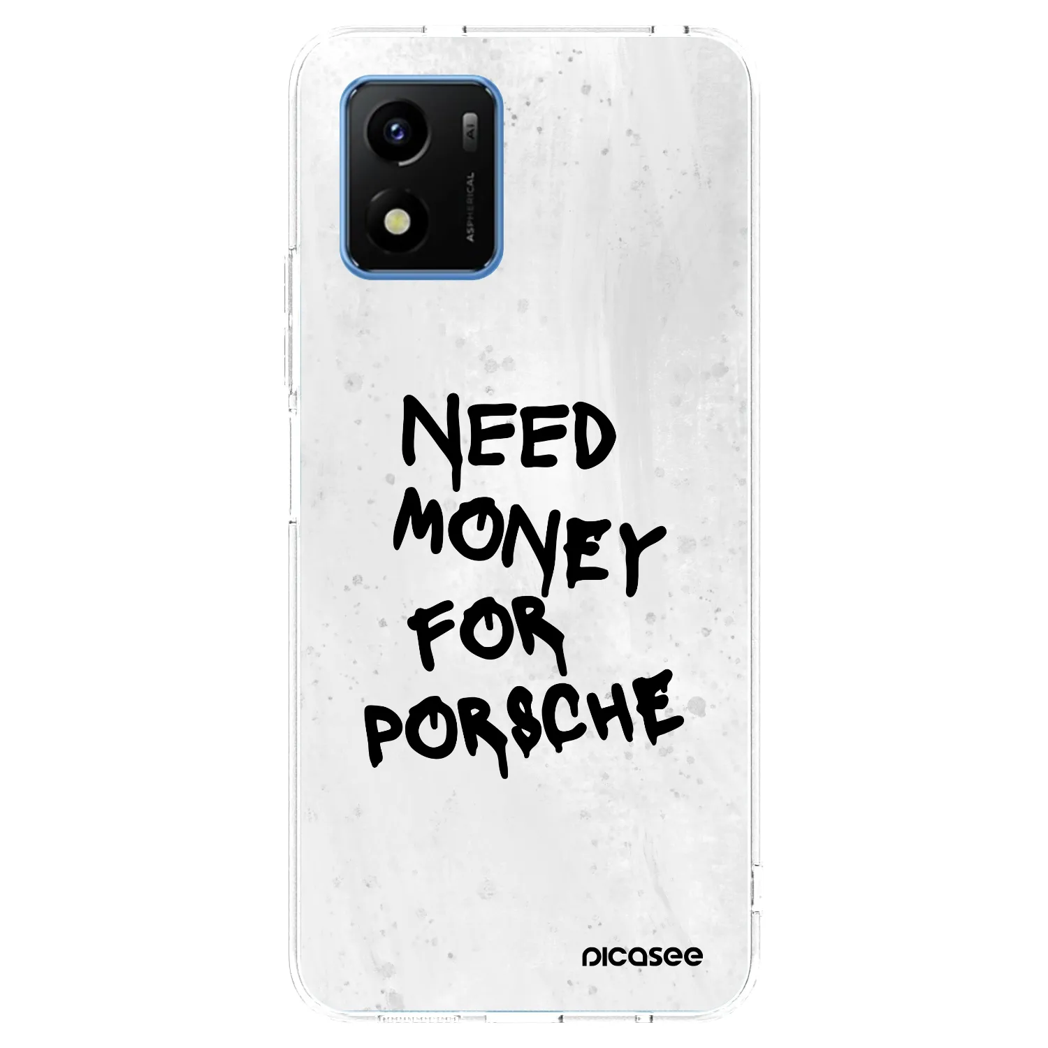 Picasee Vivo Y01 Hülle - Transparentes Silikon - White Dollar