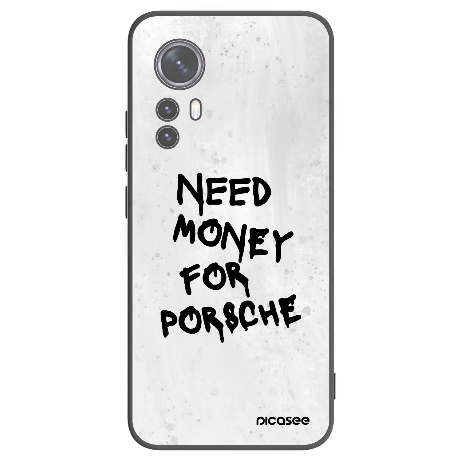 Picasee Xiaomi 12X Hülle - Schwarzes Silikon - White Dollar